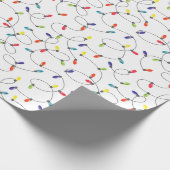 Weihnachtslicht-Muster Geschenkpapier (Ecke)