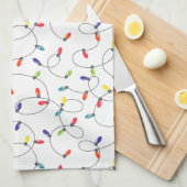 Weihnachtslicht-Muster Geschirrtuch (Viertel Falte)