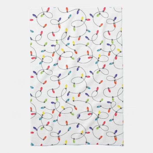 Weihnachtslicht-Muster Geschirrtuch (Vertikal)