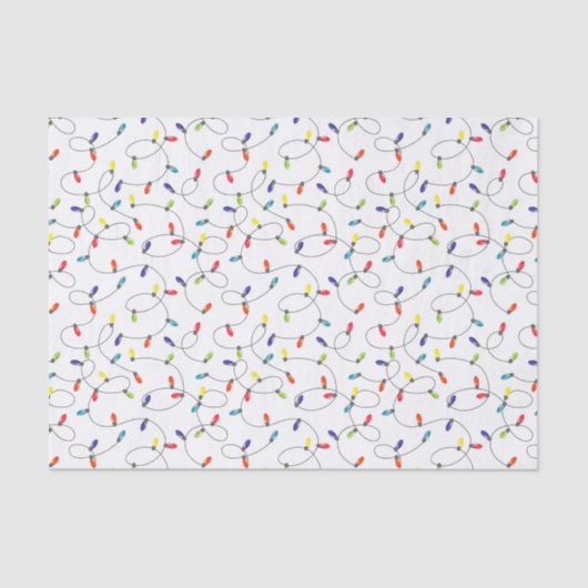 Weihnachtslicht-Muster Seidenpapier (Vorderseite)