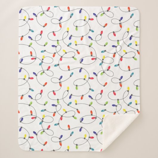 Weihnachtslicht-Muster Sherpadecke (Vorderseite)