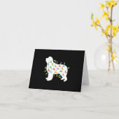 Weihnachtslicht Neufundland Hunde Liebhaber Karte (Gelbe Blume)