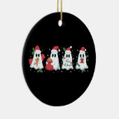 Weihnachtslicht Niedlich Ghost Xmas Boo Keramik Ornament (Rechts)