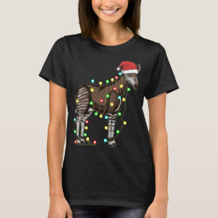 WeihnachtsLICHT Okapi Lover Funny Xmas Holiday Gi T-Shirt