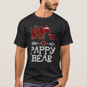 Weihnachtslicht Pajama Matching Red Kariert Pappy T-Shirt