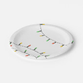 Weihnachtslicht-Pappteller Pappteller (Schrägansicht)