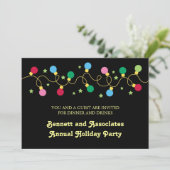 Weihnachtslicht-Party Einladung (Stehend Vorderseite)