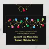 Weihnachtslicht-Party Einladung (Vorne/Hinten)