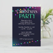 Weihnachtslicht-Party Einladung (Stehend Vorderseite)