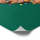 Weihnachtslicht Pferd Weihnachten Weihnachten Weih Poster (Ecke)