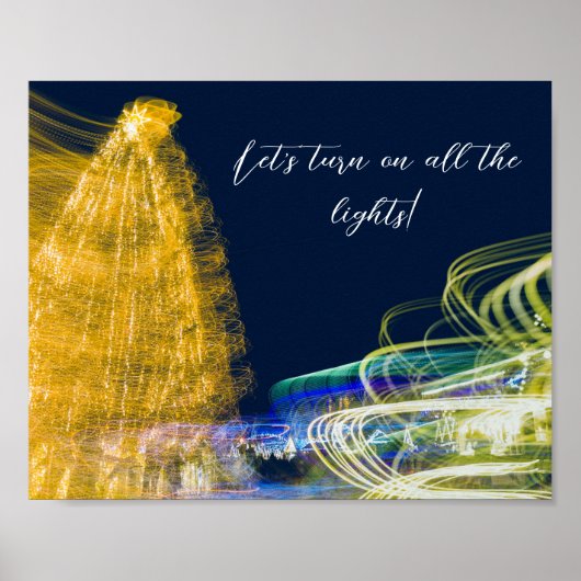 Weihnachtslicht Poster (Vorne)