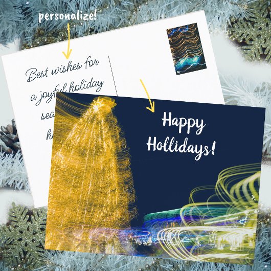 Weihnachtslicht Postkarte