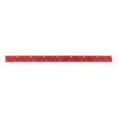 Weihnachtslicht Red Ribbon Satinband (Vorderseite)