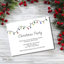 Weihnachtslicht Retro Feiertag Einladung
