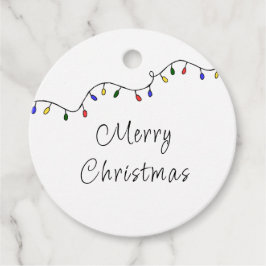 Weihnachtslicht Retro Feiertag Geschenkanhänger