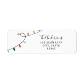 Weihnachtslicht-Rücksendeadresse (Vorne)