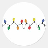 Weihnachtslicht Runder Aufkleber (Vorderseite)