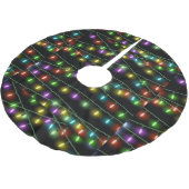 Weihnachtslicht-Schnüre Polyester Weihnachtsbaumdecke (Schrägansicht)