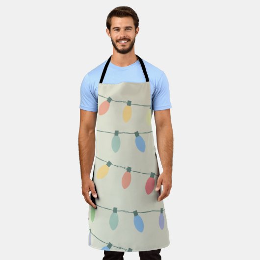 Weihnachtslicht Schürze (Getragen)