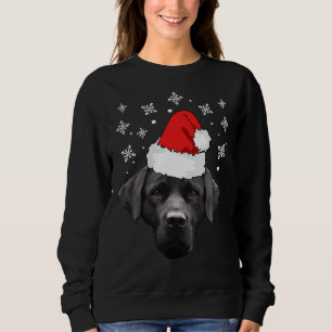 Weihnachtslicht Schwarzer Labrador Retriever Hund Sweatshirt