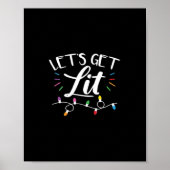Weihnachtslicht Spaß Lass uns Lit Essential bekomm Poster (Vorne)