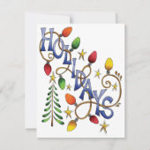 Weihnachtslicht Sterne Weihnachtsfeierliche Party Einladung (Vorderseite)