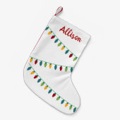 Weihnachtslicht-Strumpf Kleiner Weihnachtsstrumpf (Vorderansicht (hängend))