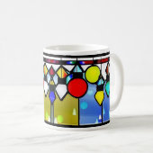 Weihnachtslicht Tasse aus festem Glas (VorderseiteRechts)