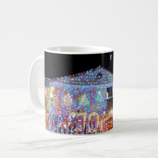 Weihnachtslicht-Tasse Kaffeetasse (Vorderseite Links)
