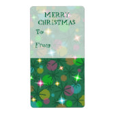 Weihnachtslicht 'To..From' Geschenktafel Portrait (Vorne)