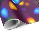 Weihnachtslicht-Verpackungspapier. Geschenkpapier (Rolleneckpunkt)