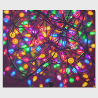 Weihnachtslicht-Verpackungspapier. Geschenkpapier