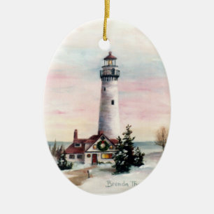 Weihnachtslicht-Verzierung Keramikornament