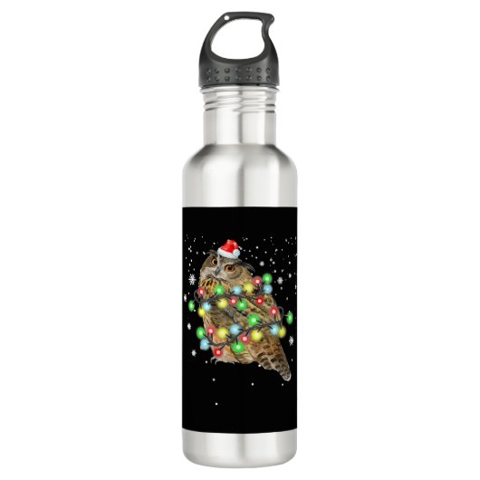 Weihnachtslicht Weihnachten Weihnachten Weihnachte Edelstahlflasche (Vorderseite)