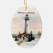 Weihnachtslicht-Weihnachtsverzierung Keramik Ornament (Hinten)