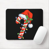 Weihnachtslicht Zuckerstange Santa Weihnachten Kin Mousepad (Mit Mouse)