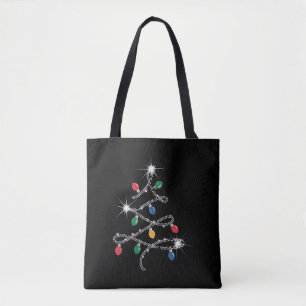 Weihnachtslichtbaum Rhinestone Mega Bling Tasche