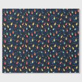 Weihnachtslichtdesign mit Twinkling-Glanz Geschenkpapier (Flach)