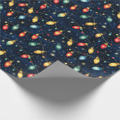 Weihnachtslichtdesign mit Twinkling-Glanz Geschenkpapier (Ecke)