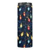 Weihnachtslichtdesign mit Twinkling-Glanz Thermosbecher (Rückseite)