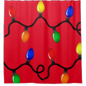 Weihnachtslichtduschvorhang Duschvorhang (Vorderseite)