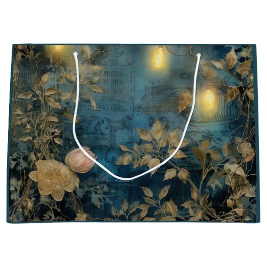 Weihnachtslichter Brauch Große Geschenktüte (Vorderseite)