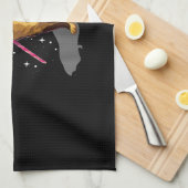 Weihnachtslichter Chihuahua Geschirrtuch (Viertel Falte)