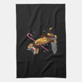 Weihnachtslichter Chihuahua Geschirrtuch (Vertikal)