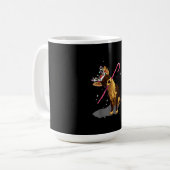 Weihnachtslichter Chihuahua Kaffeetasse (Vorderseite Links)