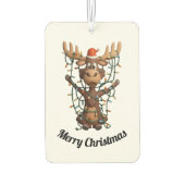 Weihnachtslichter Elch Autolufterfrischer (Rückseite)