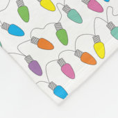 Weihnachtslichter Fleecedecke (Ecke)