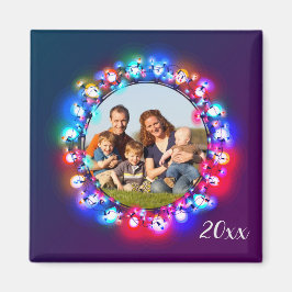 Weihnachtslichter Foto Bilderdrama Magnet
