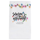 Weihnachtslichter Frohe Festtage Name Kleine Geschenktüte (Vorderseite)