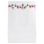 Weihnachtslichter Frohe Festtage Name Mittlere Geschenktüte (Rückseite)